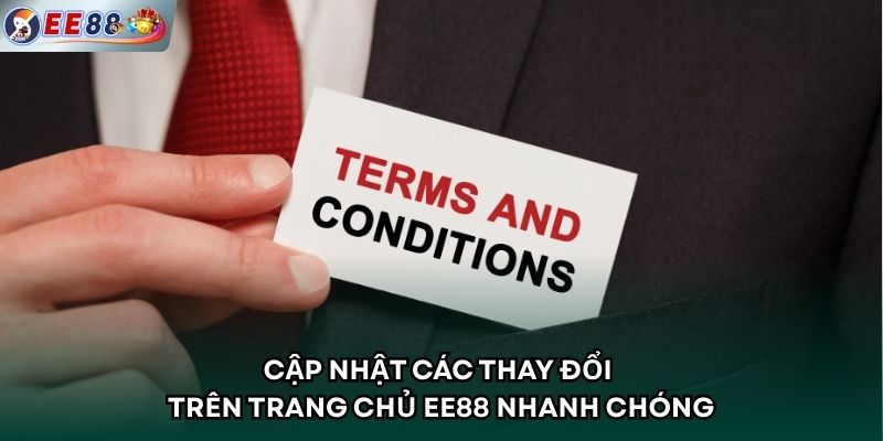 Cập nhật các thay đổi trên trang chủ EE88 nhanh chóng