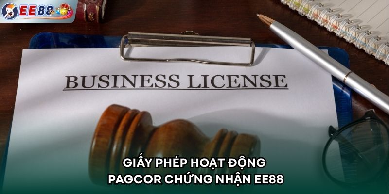 Giấy phép hoạt động PAGCOR chứng nhận EE88